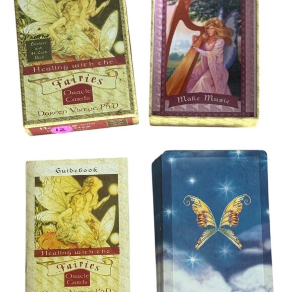 Healing with the Fairies Oracle Cards Doreen Virtue 44 Card Deck OOP - Picture 4 of 7